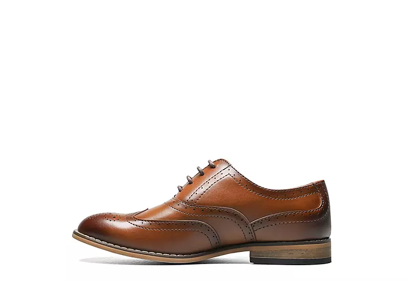 Stacy Adams Boys Dunbar Oxford - Cognac 4 Stacy Adams Boys Dunbar Oxford - Cognac - Image 4
