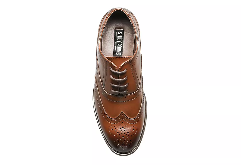 Stacy Adams Boys Dunbar Oxford - Cognac 6 Stacy Adams Boys Dunbar Oxford - Cognac - Image 6