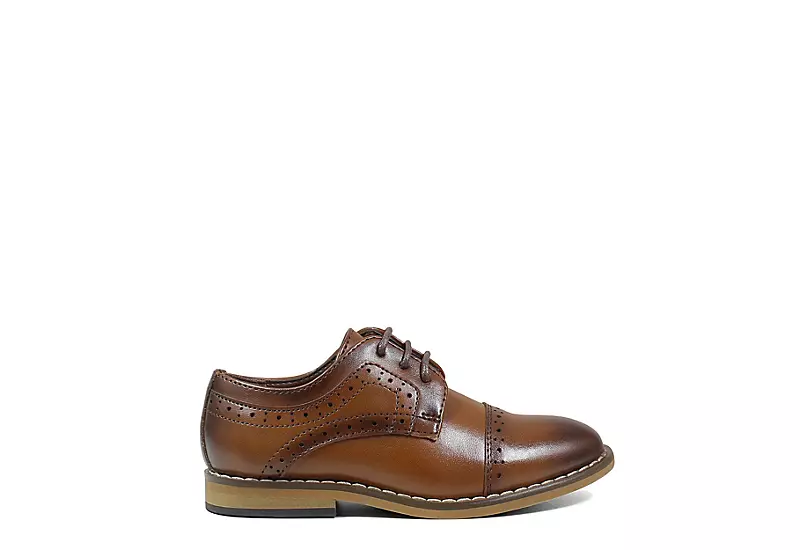 Stacy Adams Boys Infant Dickinson Oxford - Cognac 2 Stacy Adams Boys Infant Dickinson Oxford - Cognac - Image 2