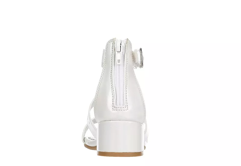 Rachel Shoes Girls Infant Lil Carlee Dress Heel - White 5 Rachel Shoes Girls Infant Lil Carlee Dress Heel - White - Image 5