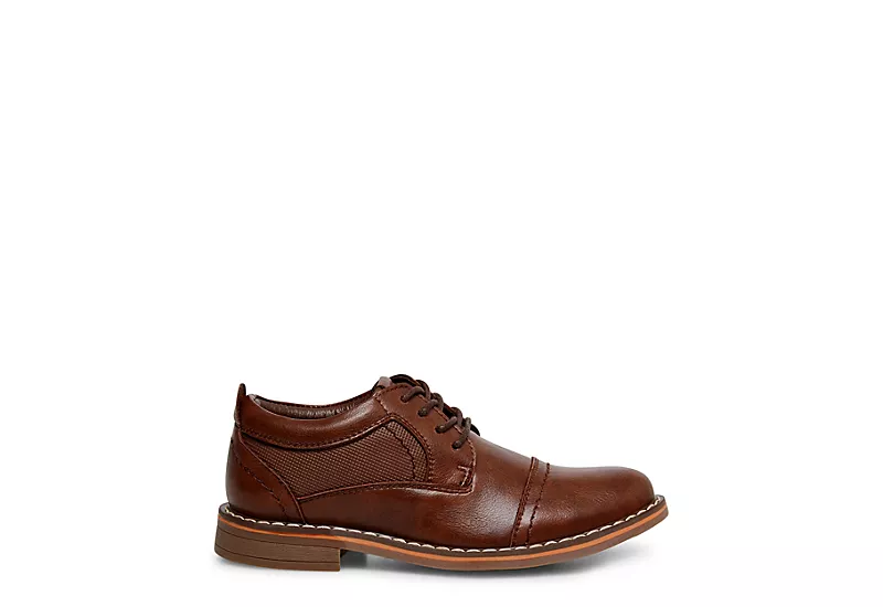 Steve Madden Boys Boliverr Dress Shoe - Cognac 2 Steve Madden Boys Boliverr Dress Shoe - Cognac - Image 2
