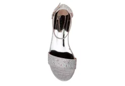 Badgley Mischka Girls O-bm80285ssilv Dress Sandal - Silver -Fami Shoes Sales US 01 702696 05