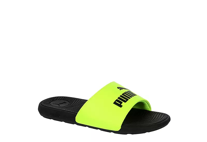 Puma Boys Cool Cat 2.0 Sport Slide Sandal - Lime 1 Puma Boys Cool Cat 2.0 Sport Slide Sandal - Lime