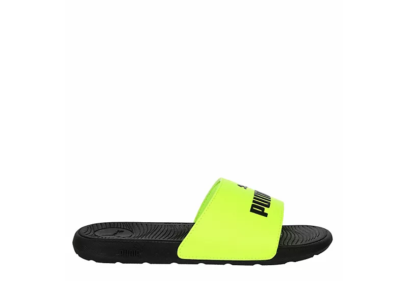 Puma Boys Cool Cat 2.0 Sport Slide Sandal - Lime 2 Puma Boys Cool Cat 2.0 Sport Slide Sandal - Lime - Image 2