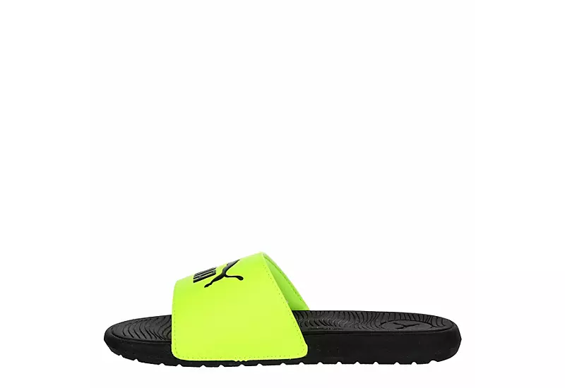 Puma Boys Cool Cat 2.0 Sport Slide Sandal - Lime 4 Puma Boys Cool Cat 2.0 Sport Slide Sandal - Lime - Image 4