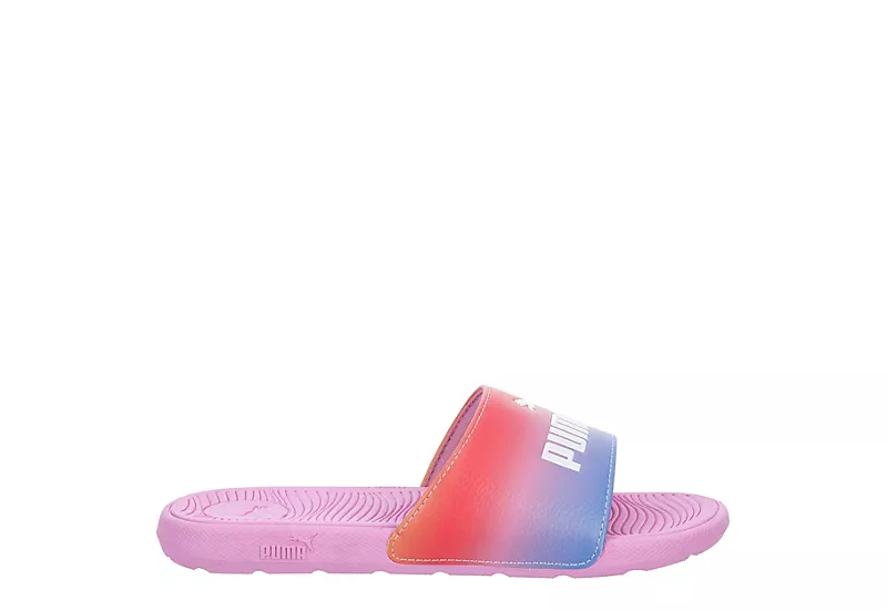 Puma Girls Cool Cat Slide Sandal - Pink 2 Puma Girls Cool Cat Slide Sandal - Pink - Image 2