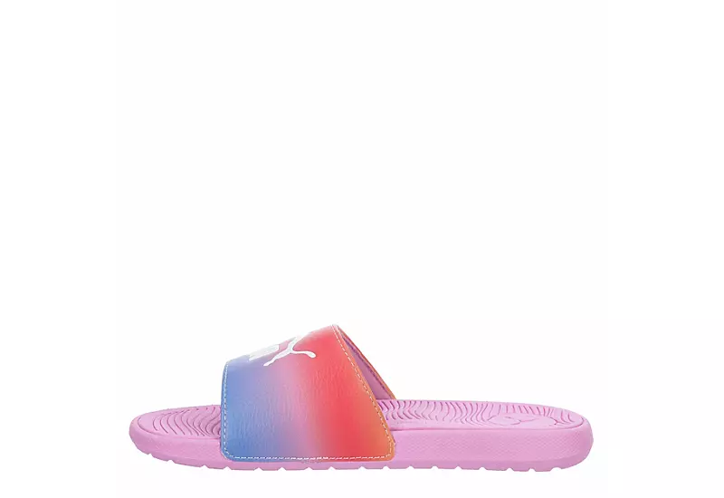 Puma Girls Cool Cat Slide Sandal - Pink 4 Puma Girls Cool Cat Slide Sandal - Pink - Image 4