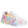 Skechers Girls Uno Lite Sneaker - White