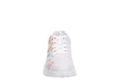 Skechers Girls Uno Lite Sneaker - White -Fami Shoes Sales US 01 702811 02
