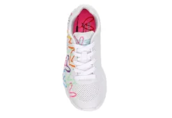 Skechers Girls Uno Lite Sneaker - White -Fami Shoes Sales US 01 702811 05