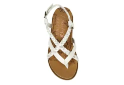 Blowfish Girls Foxtail-k Sandal - Off White -Fami Shoes Sales US 01 702823 05