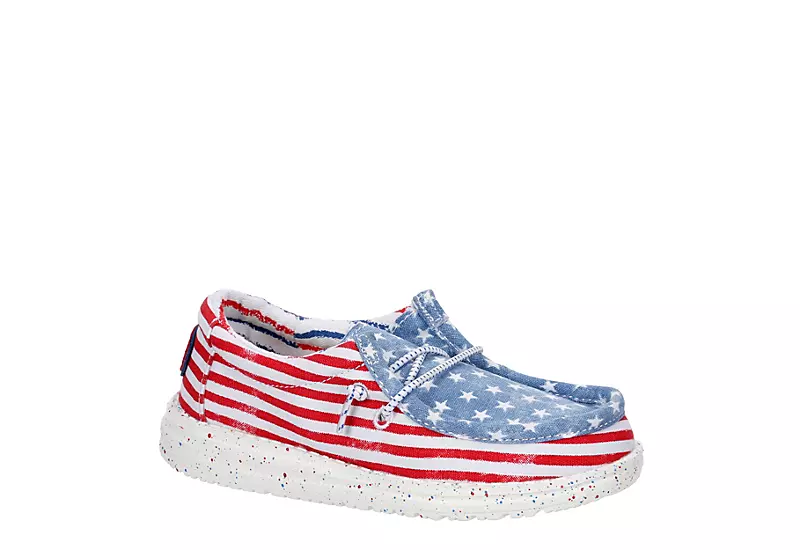 Heydude Boys Wally Youth Slip On Sneaker - Red 1 Heydude Boys Wally Youth Slip On Sneaker - Red