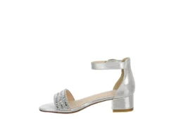 Cupcake Couture Girls Belle Dress Sandal - Silver -Fami Shoes Sales US 01 702846 03