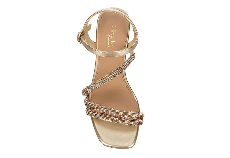 Cupcake Couture Girls Elora Dress Sandal - Champagne 6 Cupcake Couture Girls Elora Dress Sandal - Champagne - Image 6