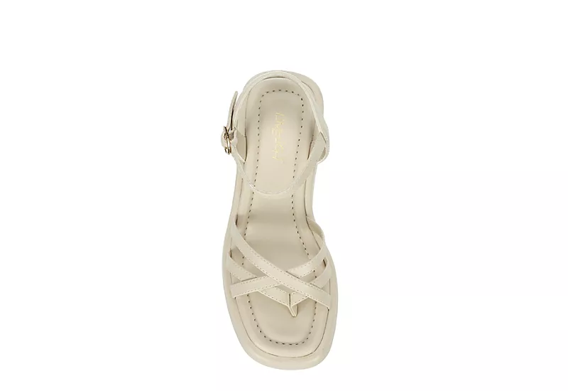 Limelight Girls Sage Wedge Sandal - Bone 6 Limelight Girls Sage Wedge Sandal - Bone - Image 6
