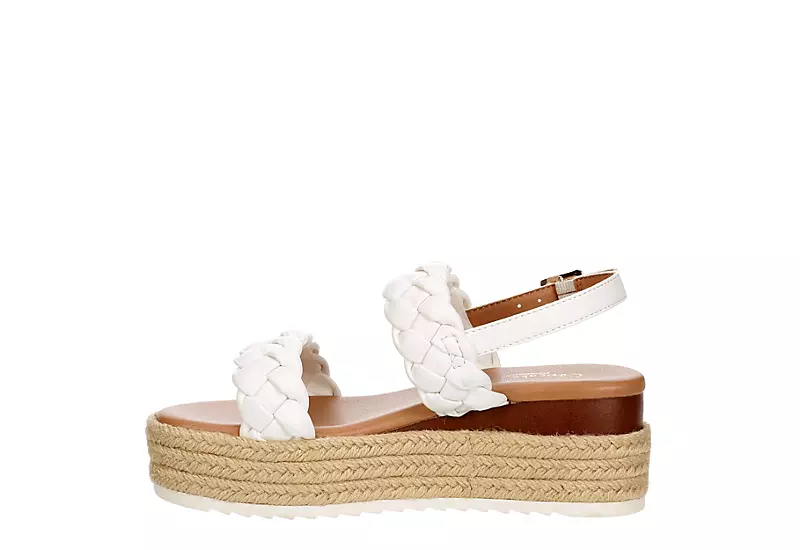 Cupcake Couture Girls Addie Platform Sandal - White 4 Cupcake Couture Girls Addie Platform Sandal - White - Image 4
