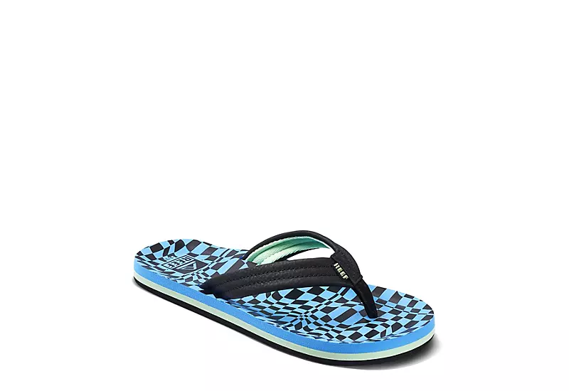 Reef Boys Ahi Flip Flop Sandal - Blue 1 Reef Boys Ahi Flip Flop Sandal - Blue