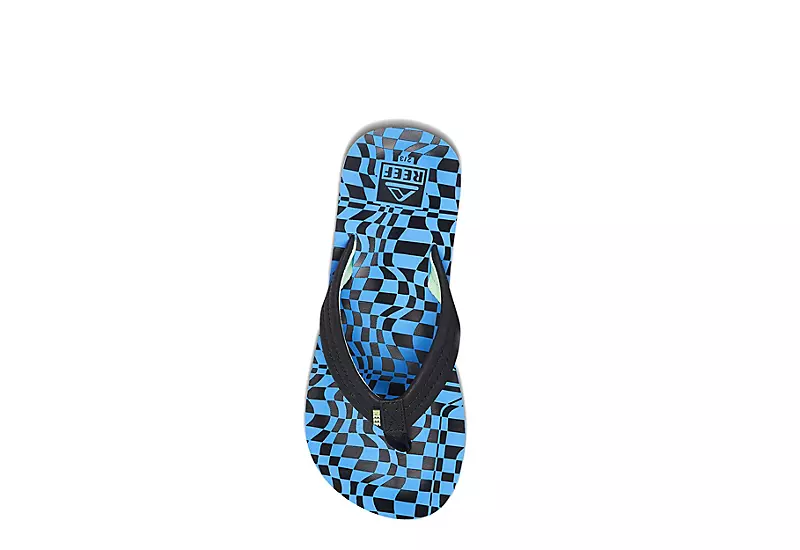 Reef Boys Ahi Flip Flop Sandal - Blue 3 Reef Boys Ahi Flip Flop Sandal - Blue - Image 3