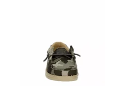 Heydude Boys Wally Youth Slip On Sneaker - Camo -Fami Shoes Sales US 01 702916 02
