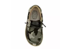 Heydude Boys Wally Youth Slip On Sneaker - Camo -Fami Shoes Sales US 01 702916 05