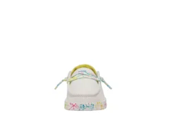 Heydude Girls Infant Wendy Toddler Slip On Sneaker - White -Fami Shoes Sales US 01 702918 02