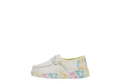 Heydude Girls Infant Wendy Toddler Slip On Sneaker - White -Fami Shoes Sales US 01 702918 03