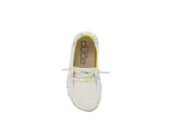 Heydude Girls Infant Wendy Toddler Slip On Sneaker - White -Fami Shoes Sales US 01 702918 05