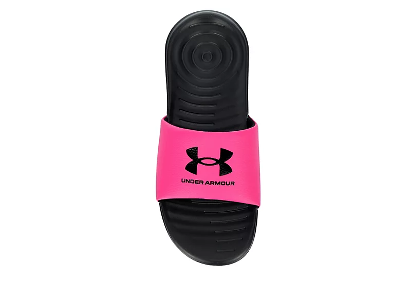 Under Armour Girls Ansa Slide Sandal - Pink 6 Under Armour Girls Ansa Slide Sandal - Pink - Image 6
