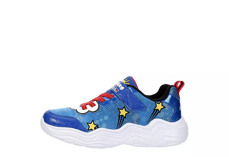 Skechers Boys Ryans World Sneaker - Blue 4 Skechers Boys Ryans World Sneaker - Blue - Image 4