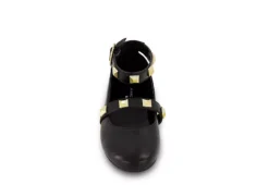 Marc Fisher Girls Tashi Buckle Dress Flat - Black 9 Marc Fisher Girls Tashi Buckle Dress Flat - Black -Fami Shoes Sales US 01 702956 02