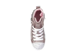 Skechers Girls Twi-lites 2.0 Twinkle Toes Light Up Sneaker - Rose Gold -Fami Shoes Sales US 01 702983 03