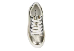 Steve Madden Girls Jstudio Sneaker - Gold -Fami Shoes Sales US 01 703078 05