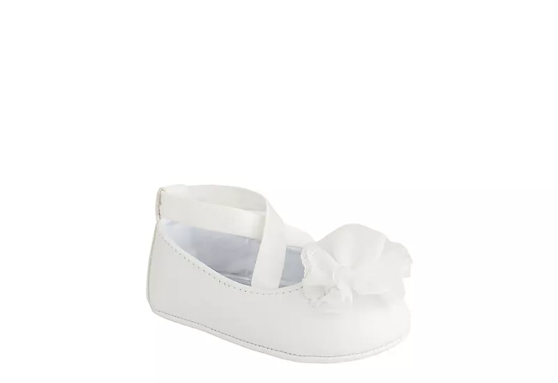 Baby Deer Girls Infant Ellen Dress Flat - White 1 Baby Deer Girls Infant Ellen Dress Flat - White