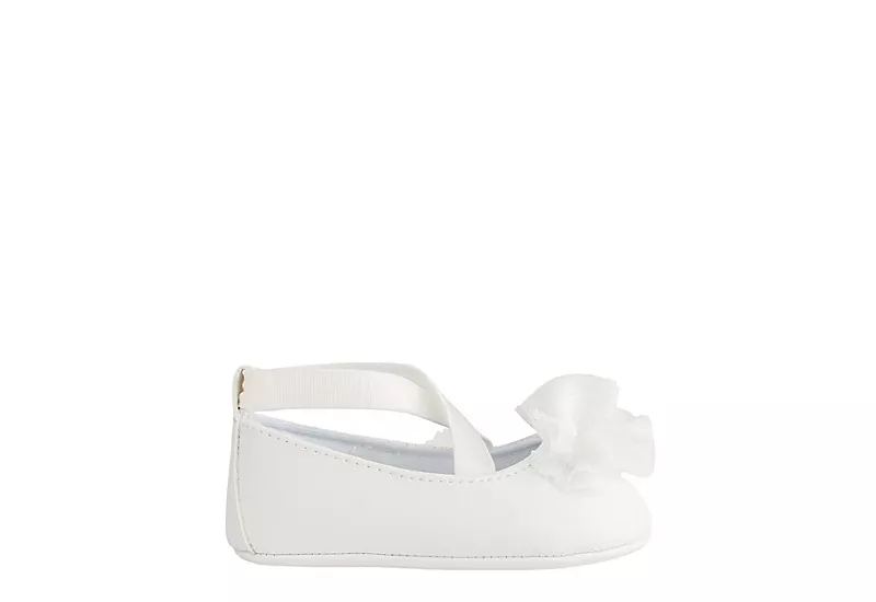 Baby Deer Girls Infant Ellen Dress Flat - White 2 Baby Deer Girls Infant Ellen Dress Flat - White - Image 2