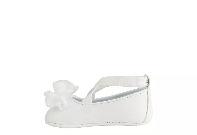 Baby Deer Girls Infant Ellen Dress Flat - White 4 Baby Deer Girls Infant Ellen Dress Flat - White - Image 4