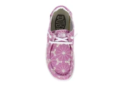 Heydude Girls Wendy Youth Rise Slip On Sneaker - Purple -Fami Shoes Sales US 01 703235 05