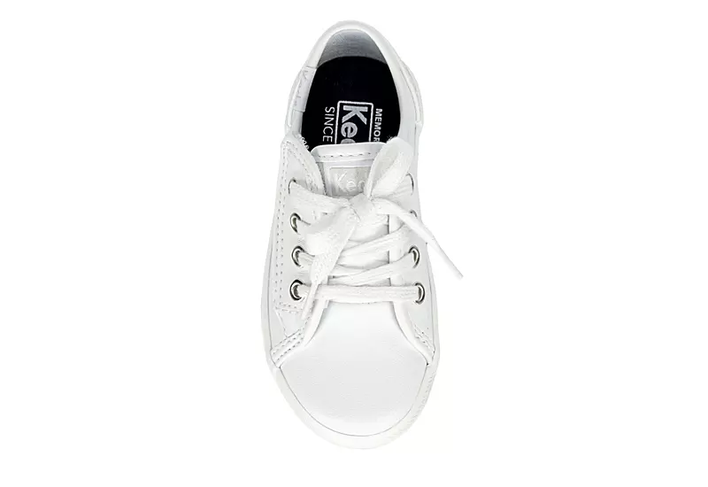 Keds Girls Infant Kickstart Jr. Sneaker - White 6 Keds Girls Infant Kickstart Jr. Sneaker - White - Image 6