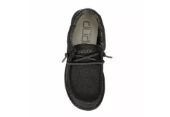 Heydude Boys Wally Youth Slip On Sneaker - Black 12 Heydude Boys Wally Youth Slip On Sneaker - Black -Fami Shoes Sales US 01 733081 05