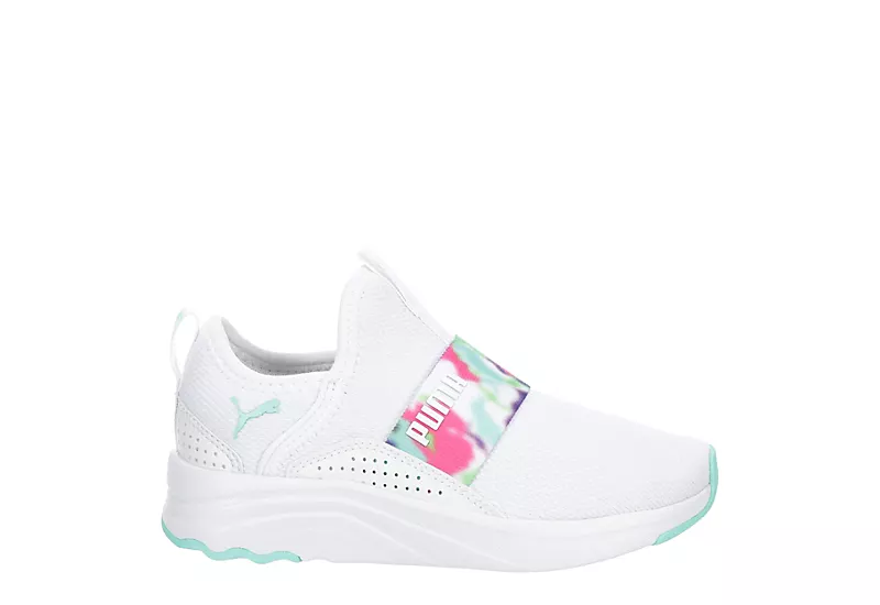 Puma Girls Big Kid Softride Sophia Slip On Sneaker - White 2 Puma Girls Big Kid Softride Sophia Slip On Sneaker - White - Image 2