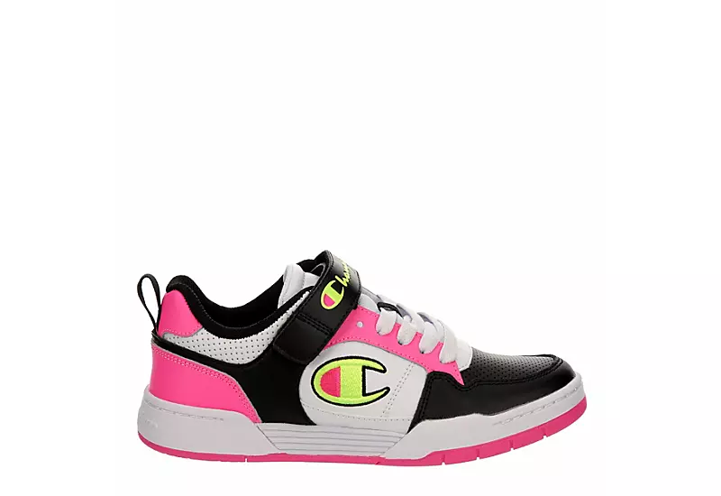 Champion Girls Arena Power Low Sneaker - Bright Pink 2 Champion Girls Arena Power Low Sneaker - Bright Pink - Image 2
