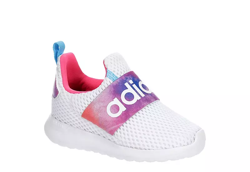 Adidas Girls Infant Lite Racer Adapt 4 Slip On Sneaker - White 1 Adidas Girls Infant Lite Racer Adapt 4 Slip On Sneaker - White