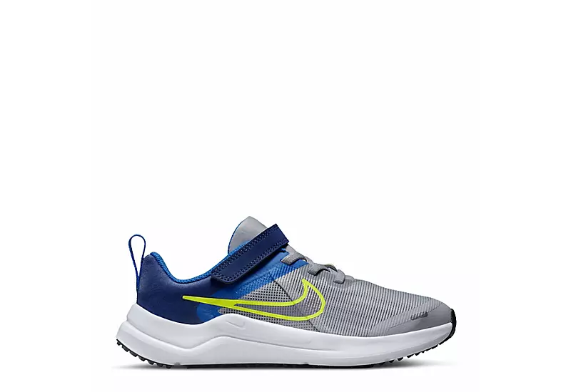 Nike Boys Downshifter 12 Slip On Sneaker - Grey 2 Nike Boys Downshifter 12 Slip On Sneaker - Grey - Image 2