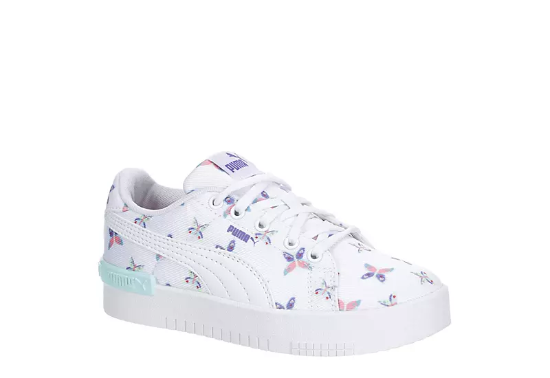 Puma Girls Little Kid Jada Sneaker - White 1 Puma Girls Little Kid Jada Sneaker - White