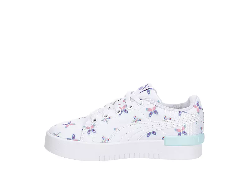 Puma Girls Little Kid Jada Sneaker - White 4 Puma Girls Little Kid Jada Sneaker - White - Image 4