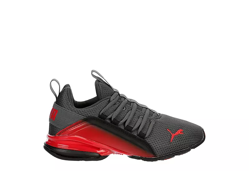 Puma Boys Axelion Sneaker - Grey 2 Puma Boys Axelion Sneaker - Grey - Image 2