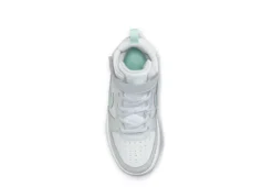 Nike Girls Court Borough 2 Mid Top Sneaker - Platinum -Fami Shoes Sales US 01 808056 04