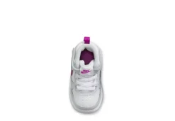 Nike Girls Infant Court Borough 2 Mid Top Sneaker - Platinum -Fami Shoes Sales US 01 808080 04