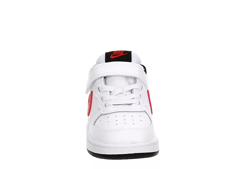 Nike Boys Infant Court Borough 2 Low Top Sneaker - White 3 Nike Boys Infant Court Borough 2 Low Top Sneaker - White - Image 3