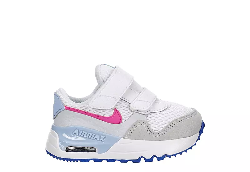 Nike Girls Infant Air Max Systm Td Sneaker - White 2 Nike Girls Infant Air Max Systm Td Sneaker - White - Image 2