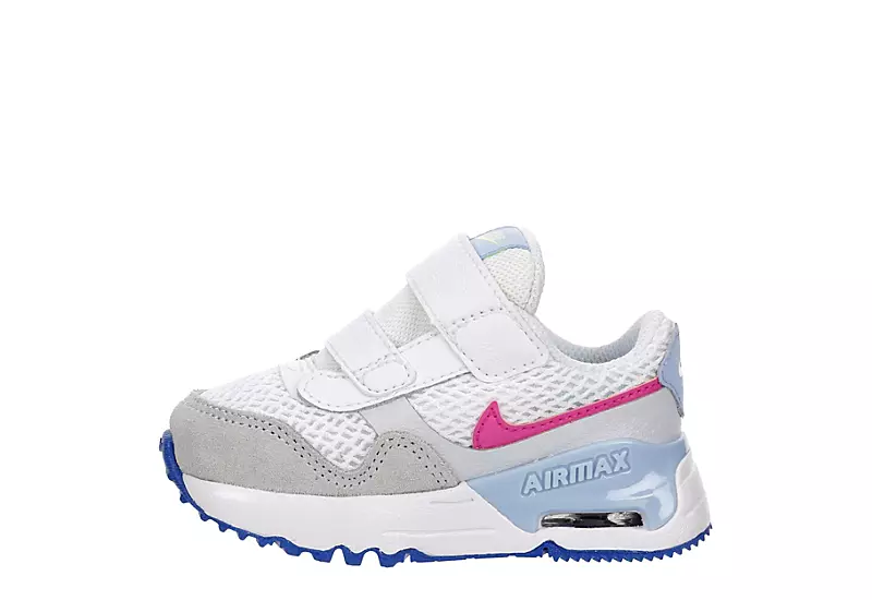 Nike Girls Infant Air Max Systm Td Sneaker - White 4 Nike Girls Infant Air Max Systm Td Sneaker - White - Image 4
